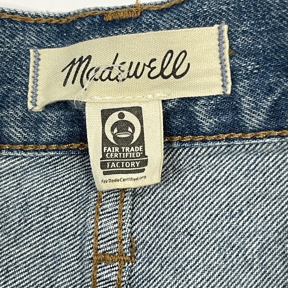 Madewell super wide leg jeans Indigo Denim Trousers 27 - Picture 6 of 8